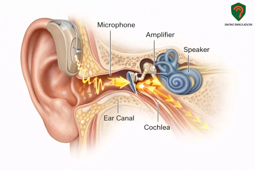 হিয়ারিং এইড (Hearing Aid) এর ব্যবহার, বৈশিষ্ট্য এবং দাম ইত্যাদি সম্পর্কিত কিছু কথা। 3 Hearing aid