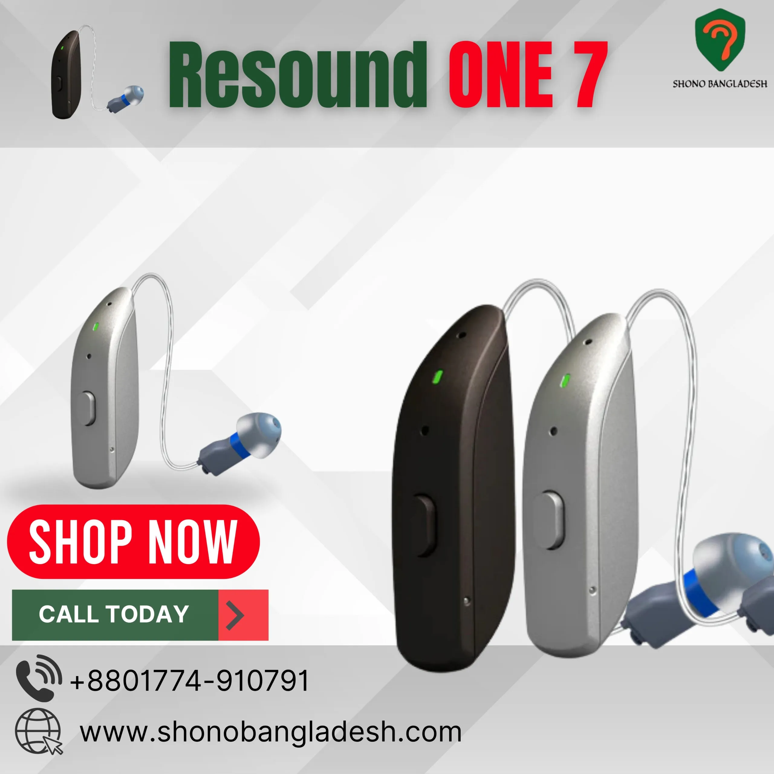 Resound ONE 7 1 Resound ONE 7 RIC hearing aid in Bangladesh