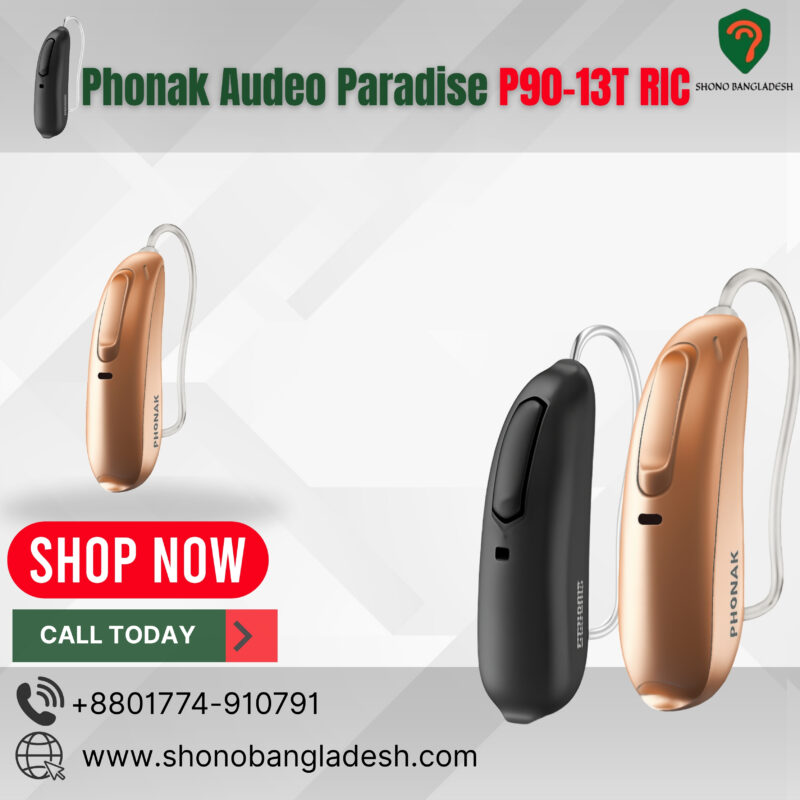 Phonak Audéo Paradise P90-13T RIC hearing aid in Bangladesh