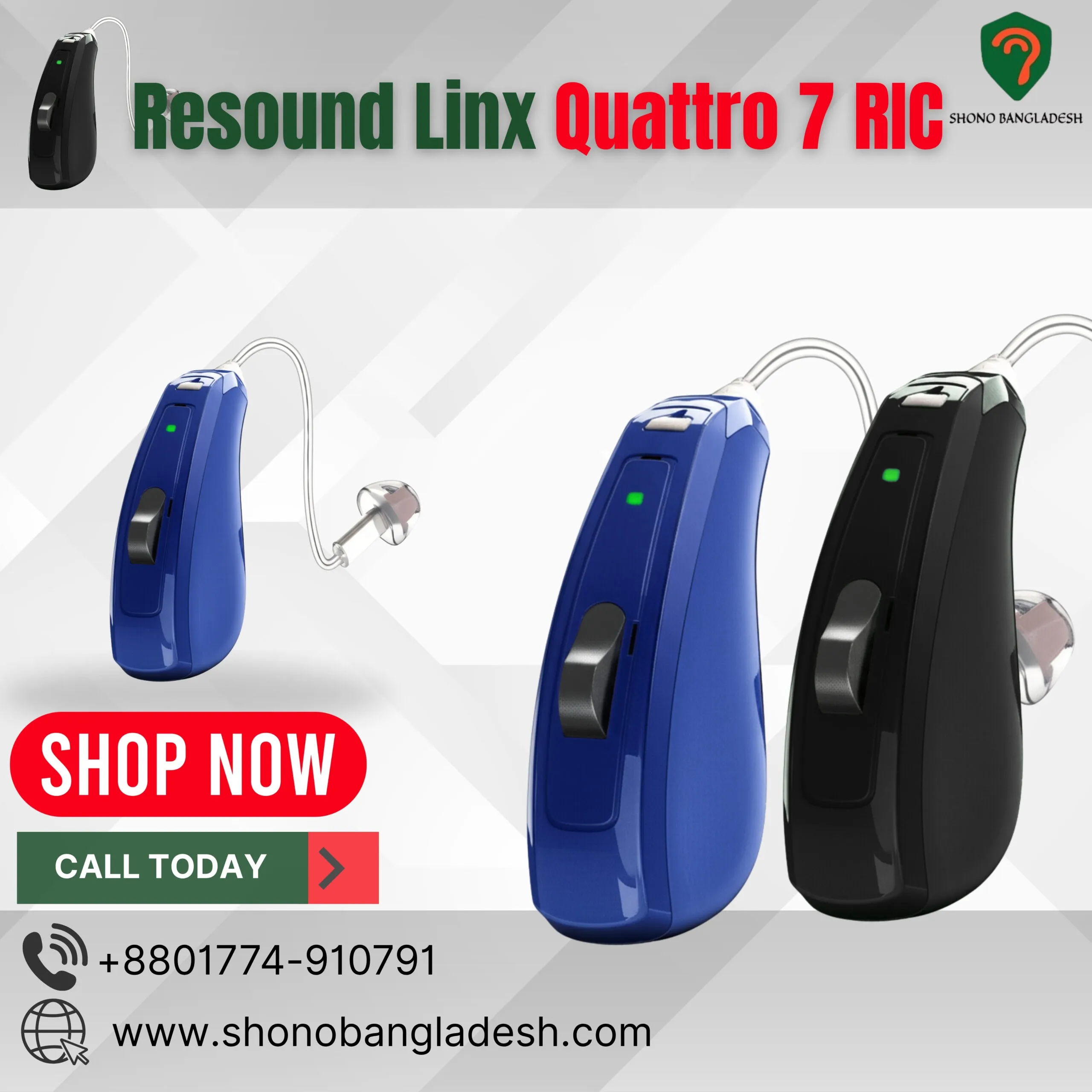 Resound Linx Quattro 7 RIC 1 Resound Linx Quattro 7 RIC hearing aid Bangladesh