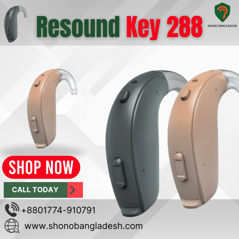 ReSound Key 288 BTE hearing aid for severe hearing loss in Bangladesh
