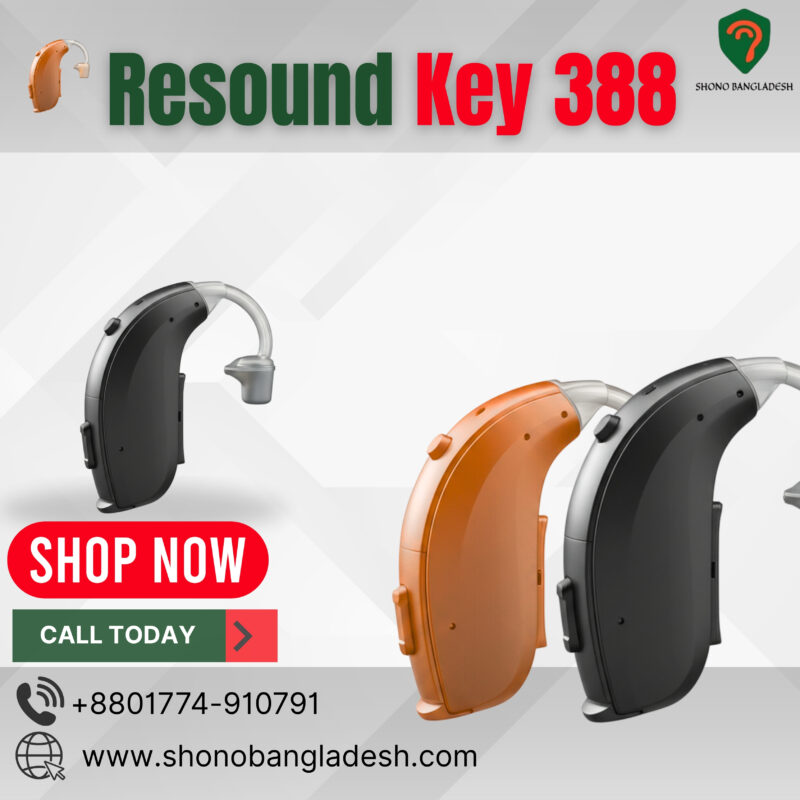 ReSound Key 388 HP BTE hearing aid for severe hearing loss in Bangladesh