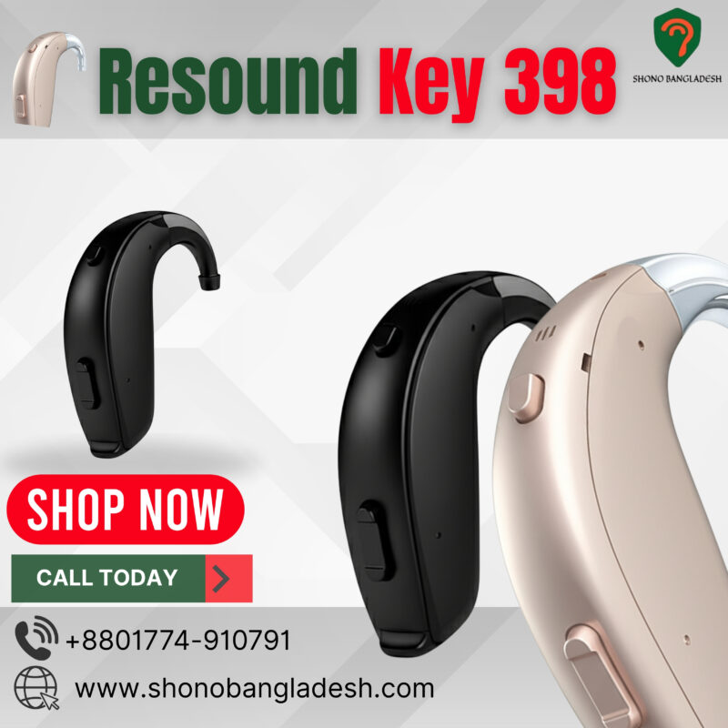 ReSound Key 398 SP BTE hearing aid for severe to profound hearing loss in Bangladesh