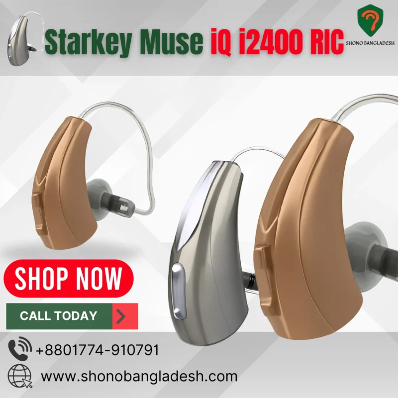 Starkey Muse iQ i2400 RIC hearing aid in Bangladesh