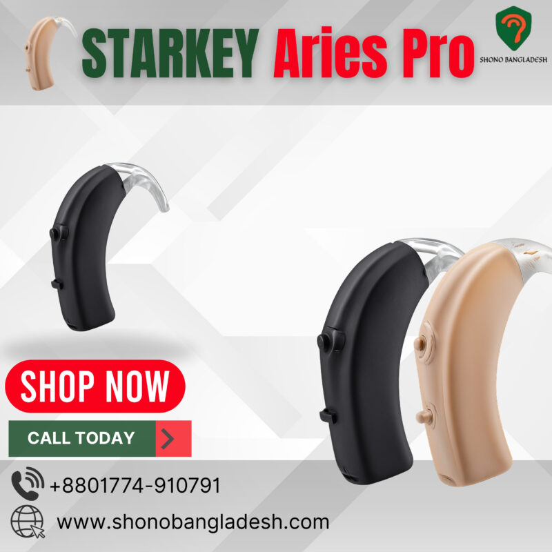 Starkey Aries Pro BTE hearing aid for severe hearing loss in Bangladesh