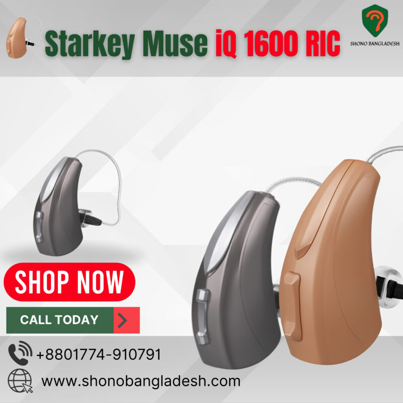 Starkey Muse iQ 1600 RIC hearing aid in Bangladesh