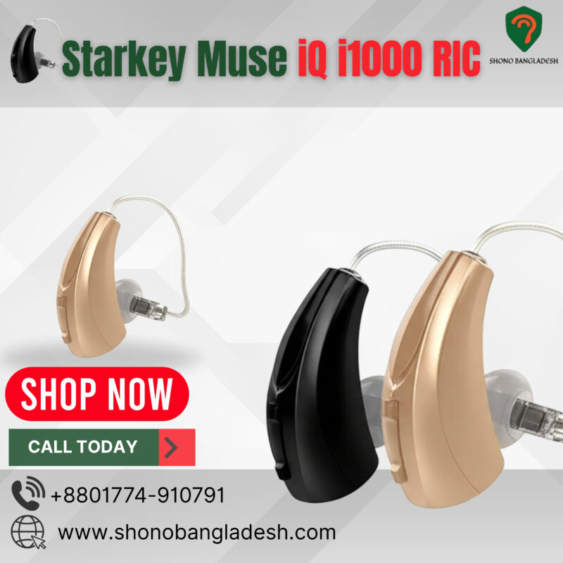 Starkey Muse iQ i1000 RIC hearing aid in Bangladesh