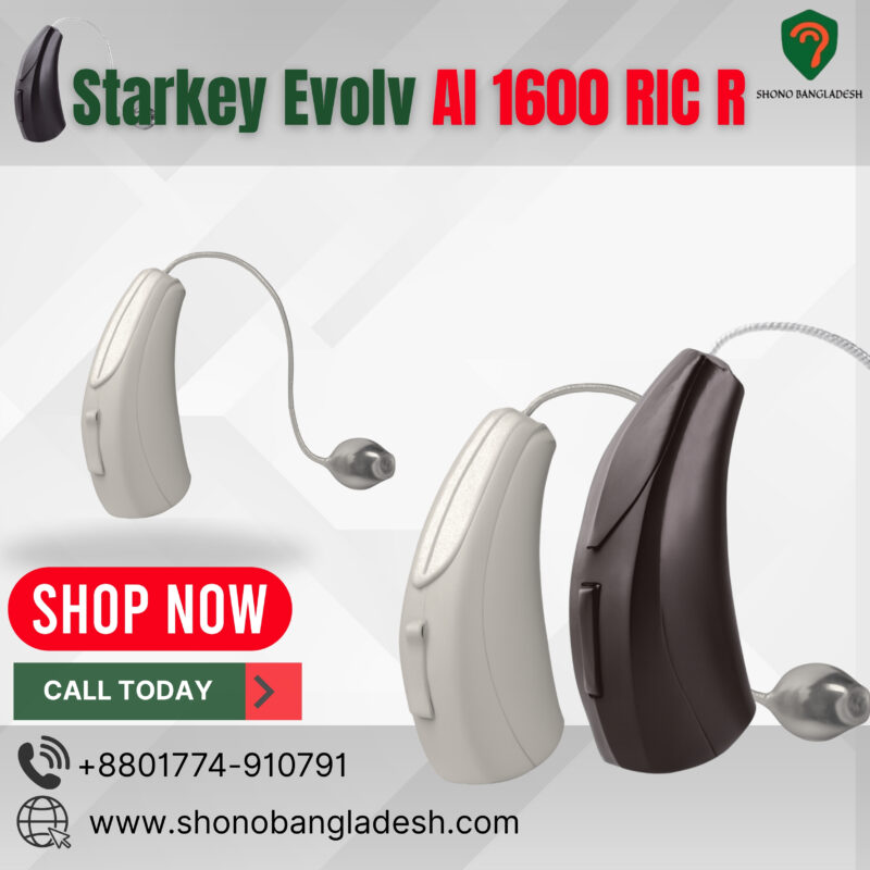 Starkey Evolv AI 1600 RIC R hearing aid Bangladesh