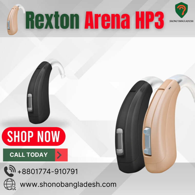 Rexton Arena HP3 BTE hearing aid for severe hearing loss in Bangladesh