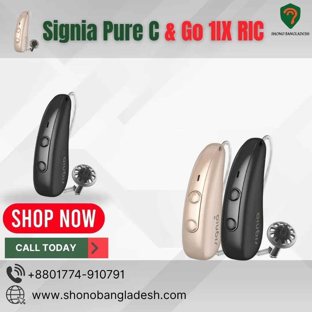 Signia Pure C & Go 1IX Ric 1 Signia Pure C & Go 1IX Ric Hearing Aid Price in Bangladesh